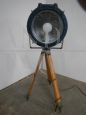 Vintage USA Naval searchlight with wooden tripod