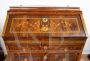 Antique Louis XVI drop-leaf dresser in walnut briar with inlays