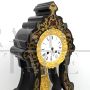 Napoleon III pendulum clock inlaid in mother of pearl, 19th century