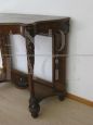 Antique carved console in walnut, late 19th century