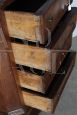 Small antique Louis XV era chest of drawers in walnut