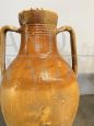 Large antique Apulian capasone oil jar vase from the 19th century