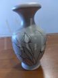Vase signed Daniele Foschi in hand-painted ceramic