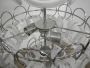 Mangiarotti chandelier for Vistosi in white Murano glass, 1960s