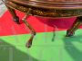 Antique inlaid Palladian table extendable by crank