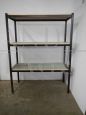 Industrial bookcase in iron and wood