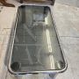 Sesann coffee table by Gianfranco Frattini in chromed metal and smoked glass