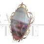 Art nouveau mirror in gilded brass