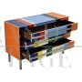 Design dresser in multicolored Murano glass, 1980s