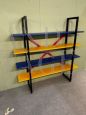 Colorful design freestanding bookcase in Mondrian style