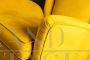 Pair of ISA armchairs covered in ocher yellow velvet
