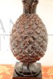 Vintage ceramic pineapple table lamp, 1970s