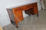 Antique Italian Lombard 18th century walnut center desk with drawers