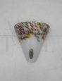Sylcom Murano glass wall light with multicoloured Murrine