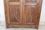 Antique Lombard wardrobe from the early 19th century in solid poplar
