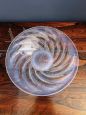 Lalique style plate in opalescent crystal