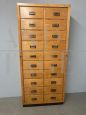 Vintage filing cabinet with drawers, 1940s