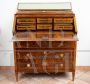 Antique Louis XVI drop-leaf dresser in walnut briar with inlays