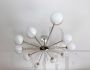 Stilnovo style radial chandelier, 1970s