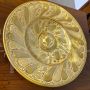 Antique Moorish plate by Ulisse Cantagalli in gold lustre majolica, late 19th century