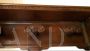 Hallway wall coat rack with hat shelf in carved wood