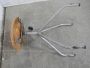 Vintage industrial adjustable stool with 4 feet, 1970s