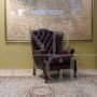 Original burgundy Chesterfield armchair
