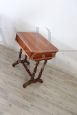 Small antique writing or side table in walnut, mid 19th century