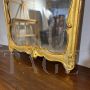 Pair of antique Louis XVI mirrors in pure gold, Italy 1750