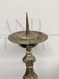 Splendid 18th century silver plated candlestick