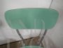 Pair of vintage green formica chairs, 1960s