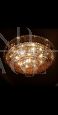 Large 50s/60s ceiling light with crystal drops