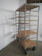 Vintage industrial cart for ceramists from the 1960s