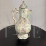 Antique jug or coffee pot in painted Albisola ceramic, 18th century