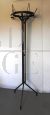 Vintage black metal coat stand, 1960s