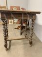 Small 19th century writing table in solid walnut