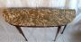 19th century antique style console table with marble top and pin legs