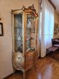 Antique carved and gilded display cabinet from the mid-19th century