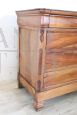 19th century antique rustic walnut chest of drawers