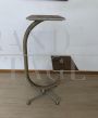 Vintage 1950s iron TV stand pedestal structure    
                            