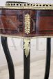 Antique inlaid Napoleon III coffee table with plant holder, 19th century