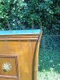 1950s sideboard with light blue glass top