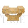 Art Deco style birch briar console table