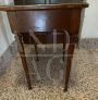 Wooden side table with glass top, early 1900s
