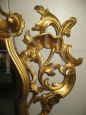 20th century carved and gilded mirror in 18th century Baroque style