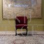 Vintage red velvet cinema chair
