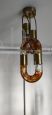 Chandelier by Aldo Nason in orange Murano glass