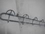 Large vintage iron coat rack with 12 places, 1950s