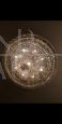 Large 50s/60s ceiling light with crystal drops