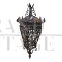 Pair of large wrought iron lanterns from the early 1900s